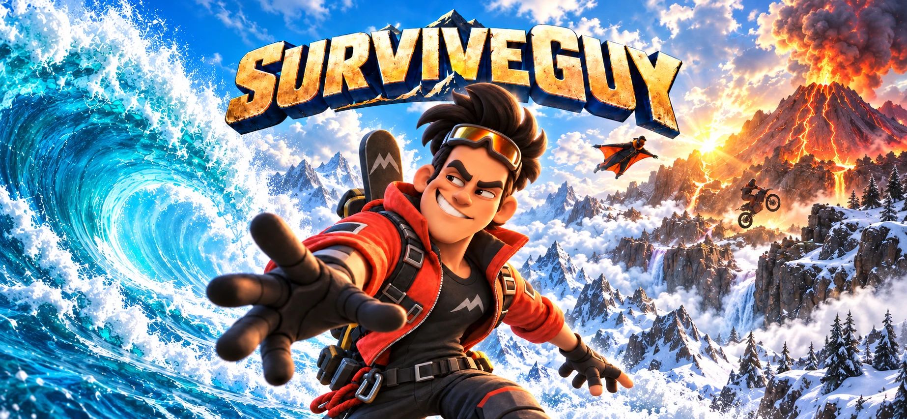 SurviveGuy Snow adventure artwork